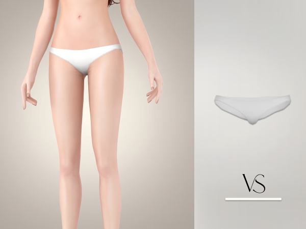 Alpha Coral Summer Set Bottom - The Sims 4 Custom Content
