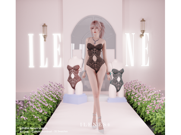 Alpha ILN Narumi Lingerie - The Sims 4 Custom Content