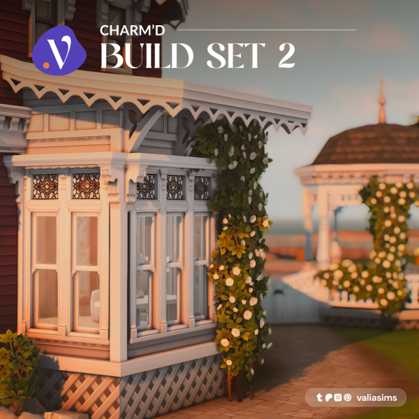 Maxis Match Charm'd Build Set 2 by simsfinds - The Sims 4 Custom Content