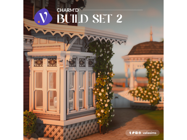 Maxis Match Charm'd Build Set 2 by valiasims - The Sims 4 Custom Content