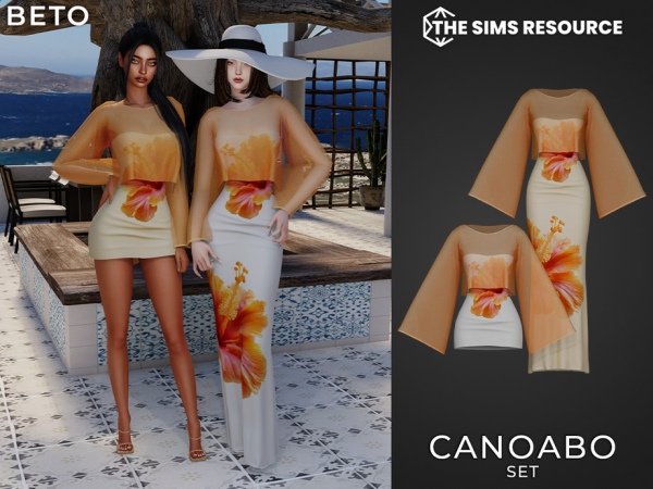 Alpha Canoabo Set by Beto_ae0 - The Sims 4 Custom Content