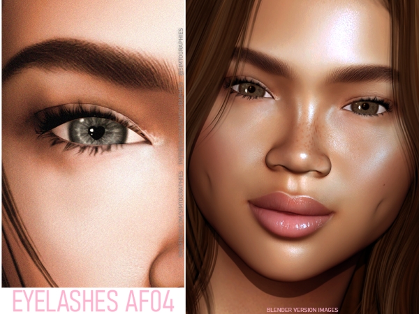 Alpha Eyelashes AF04 - The Sims 4 Custom Content