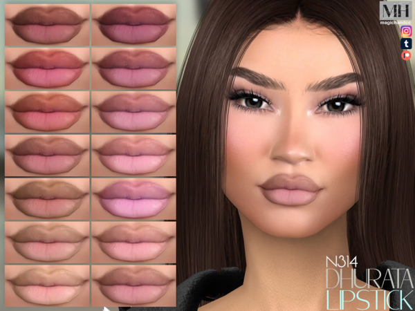 Alpha Dhurata Lipstick - The Sims 4 Custom Content
