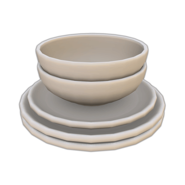 Maxis Match Comiko Modern Farm Kitchen Bowls and Plates by comiko - The Sims 4 Custom Content