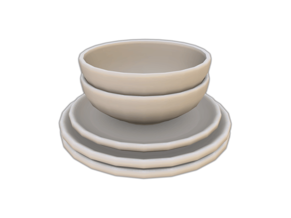 Maxis Match Comiko Modern Farm Kitchen Bowls and Plates - The Sims 4 Custom Content