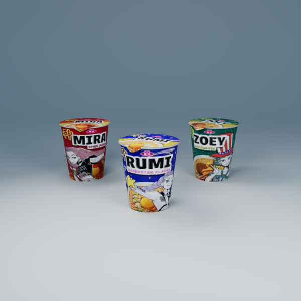 Alpha HUNTRX Instant Ramen by shiroblack - The Sims 4 Custom Content