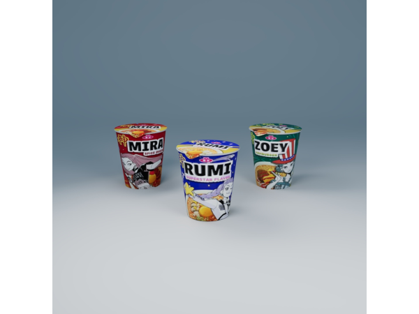 Alpha HUNTRX Instant Ramen - The Sims 4 Custom Content