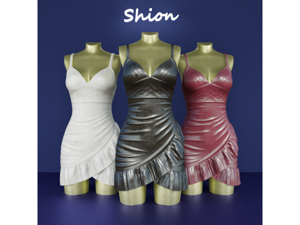 Alpha Shion Selene Dress - The Sims 4 Custom Content