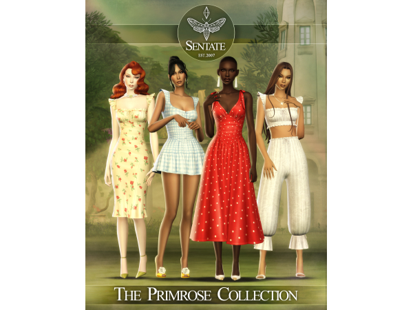 Maxis Match SENTATE The Primrose Collection - The Sims 4 Custom Content