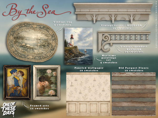 Alpha OOTD BuildBuy by the Sea PART1 - The Sims 4 Custom Content