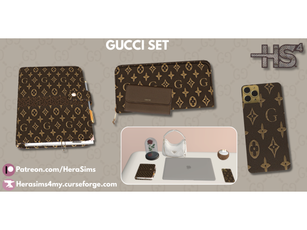 Alpha Gucci set - The Sims 4 Custom Content