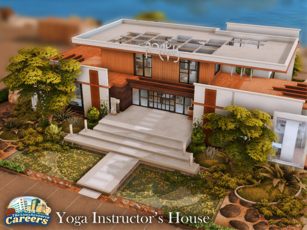 Maxis Match Yoga Instructor's House l noCC - The Sims 4 Custom Content