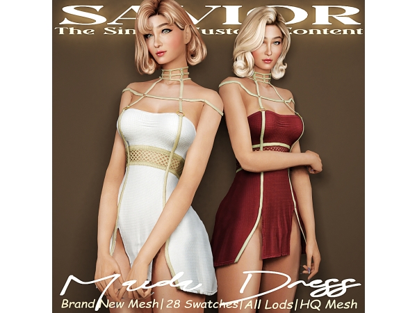 Alpha Svr_Maidalista Dress - The Sims 4 Custom Content