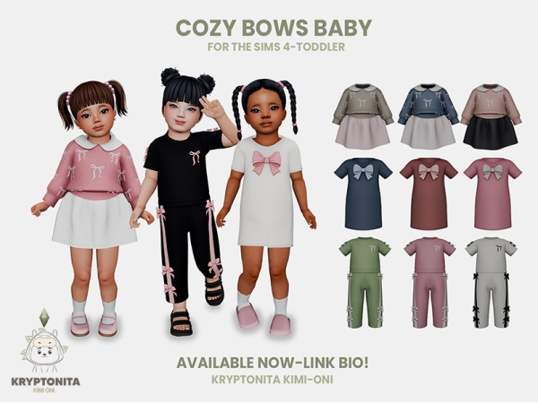 Maxis Match Cozy Bows Baby - The Sims 4 Custom Content