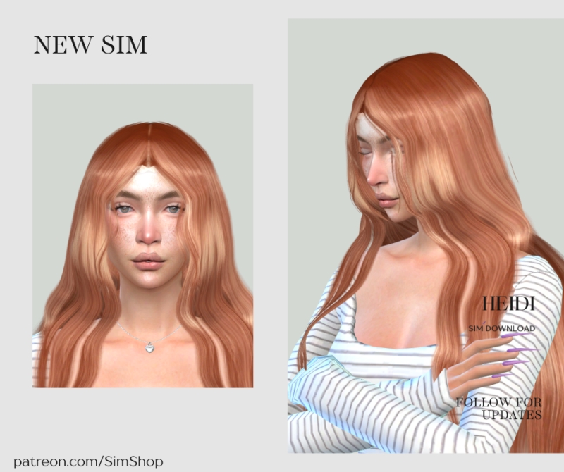 Alpha Heidi Carson by simshop - The Sims 4 Custom Content