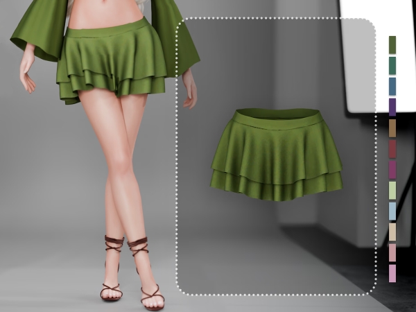 Alpha Elowen Skirt - The Sims 4 Custom Content