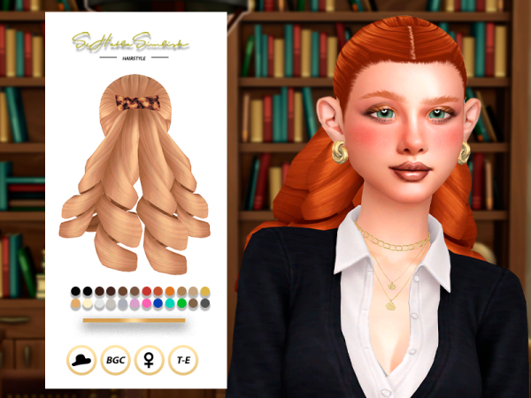 Maxis Match Dany Hairstyle by sehablasimlish - The Sims 4 Custom Content
