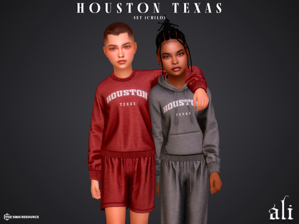 Alpha HOUSTON TEXAS set child by ali1 - The Sims 4 Custom Content