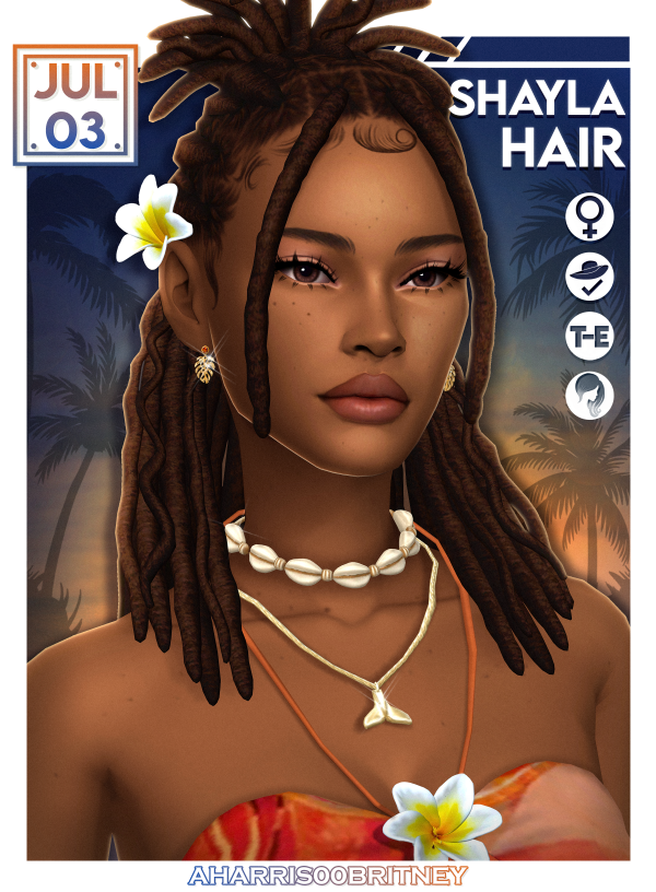 Maxis Match Shayla Hair by simsfinds - The Sims 4 Custom Content