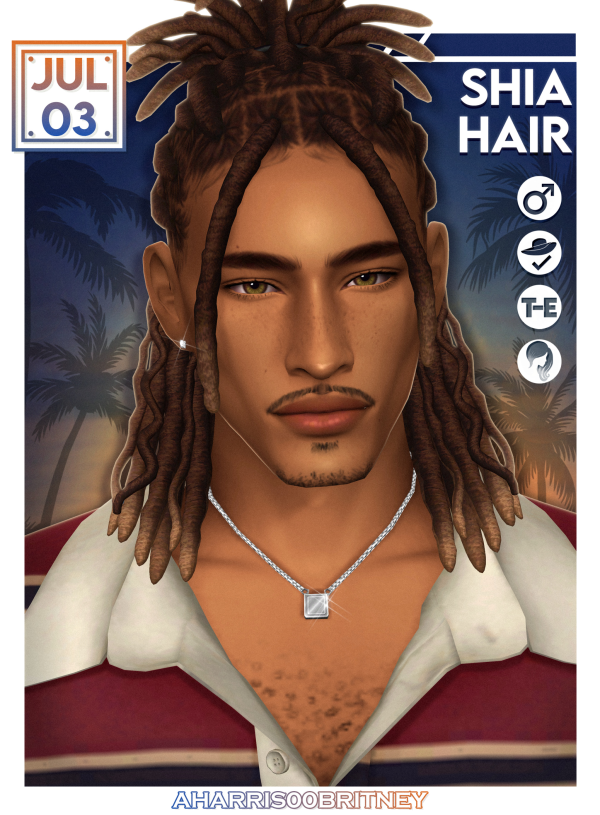 Maxis Match Shia Hair by simsfinds - The Sims 4 Custom Content