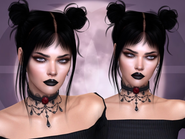 Alpha Ophelia Hairstyle - The Sims 4 Custom Content