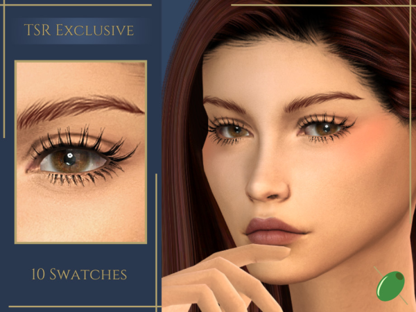 Alpha Bethany 3D Lashes by Pitted0live - The Sims 4 Custom Content
