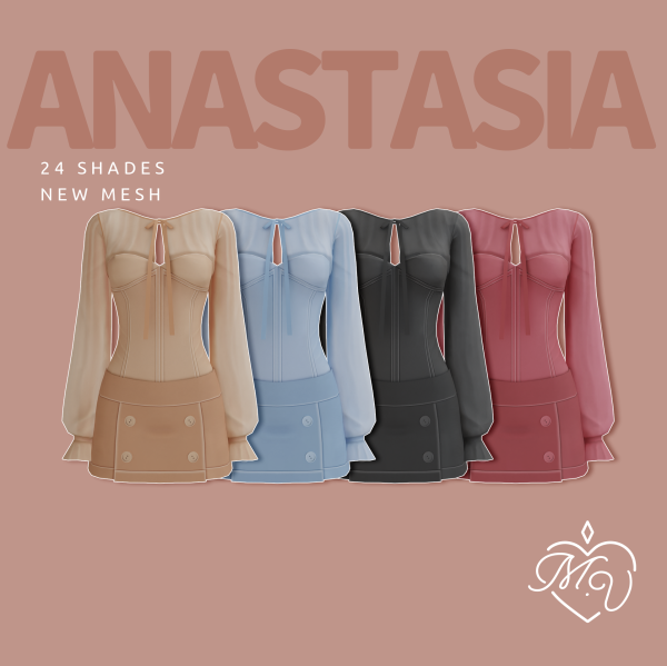Maxis Match Anastasia Dress by simsfinds - The Sims 4 Custom Content