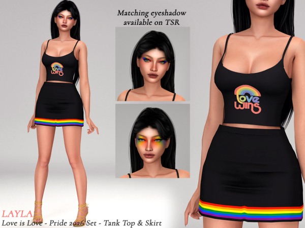 Alpha Patreon Pride 2026 The Love is Love Set - The Sims 4 Custom Content