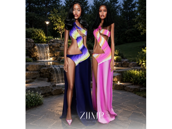 Alpha ALIVIA DRESS - The Sims 4 Custom Content