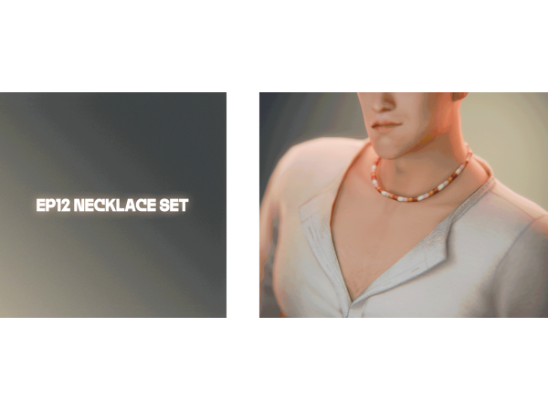 Maxis Match EP12 Necklace Set by adrienpastel - The Sims 4 Custom Content