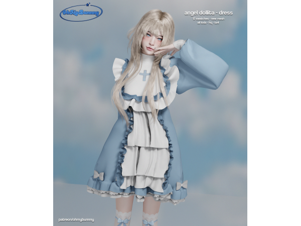 Alpha Angel Dollita Dress - The Sims 4 Custom Content