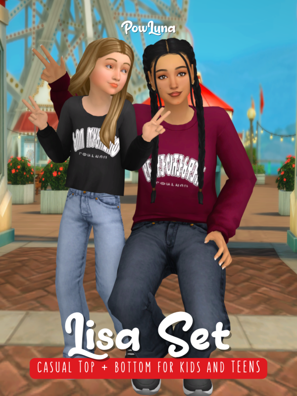 Maxis Match LISA set by simsfinds - The Sims 4 Custom Content
