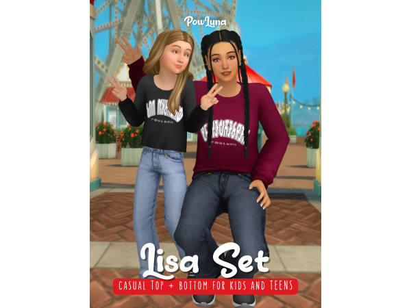 Maxis Match LISA set by powluna - The Sims 4 Custom Content