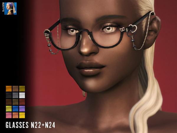 Maxis Match Glasses Set N1 by rustys_cc - The Sims 4 Custom Content