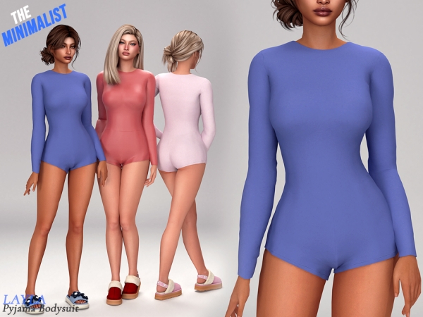 Alpha curseforge Layla Longsleeve Pyjama (the minimalist collection) - The Sims 4 Custom Content