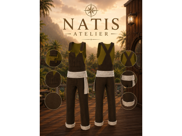 Maxis Match NatisAtelier_SeaWarrior_AdventureOutfit - The Sims 4 Custom Content