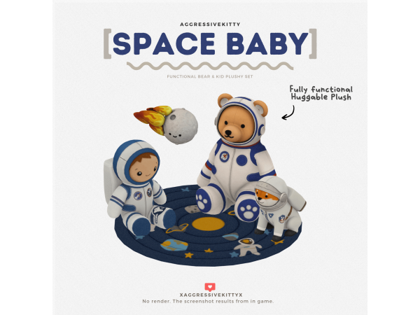 Maxis Match SPACE BABY by aggressivekitty - The Sims 4 Custom Content