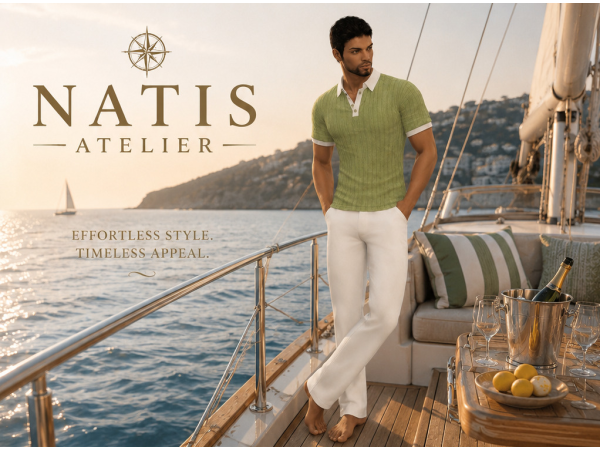 Mix Luxury Yacht Summer Set Sims 4 Male Maxis Match by natisatelier - The Sims 4 Custom Content