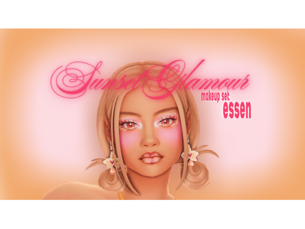 Sunset Glamour makeup set by essen_cc