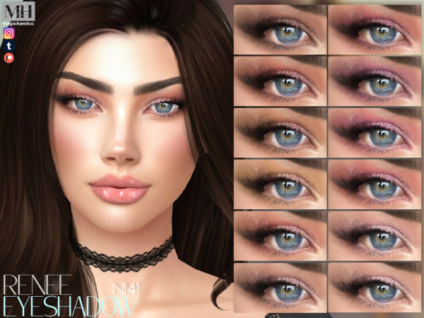 Alpha Renee Eyeshadow - The Sims 4 Custom Content