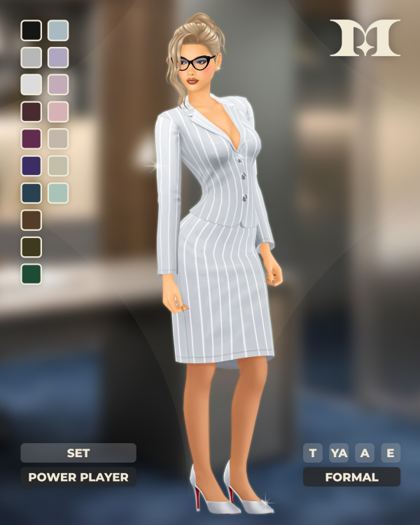 Maxis Match Power Player Set by simsfinds - The Sims 4 Custom Content