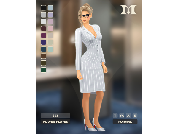 Maxis Match Power Player Set by milliancc - The Sims 4 Custom Content