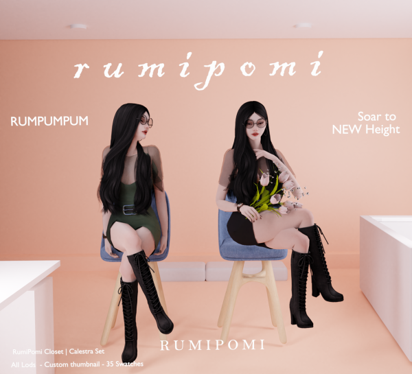 Alpha Rumpumpum_Calestra Outfit by rumi_pomi - The Sims 4 Custom Content