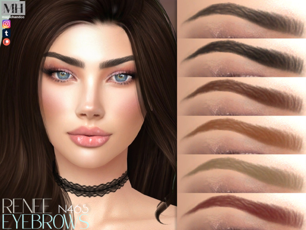 Alpha Renee Eyebrows - The Sims 4 Custom Content