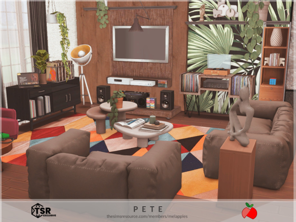 Mix Pete living room - The Sims 4 Custom Content