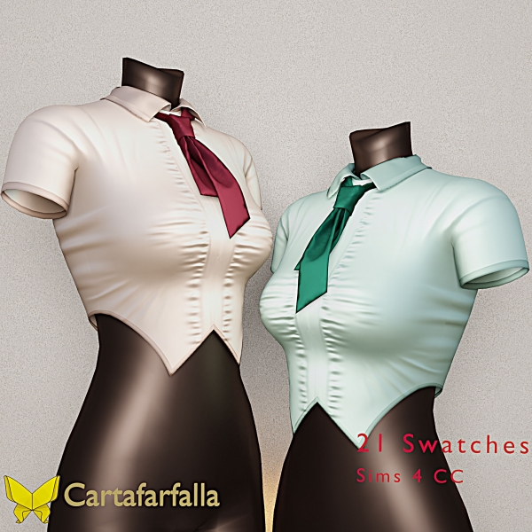 Alpha Cartafarfalla VÉRISSA top by cartafarfalla - The Sims 4 Custom Content
