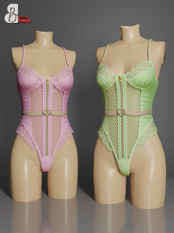 Alpha BillionProject Briana Lingerie by billion_project666 - The Sims 4 Custom Content