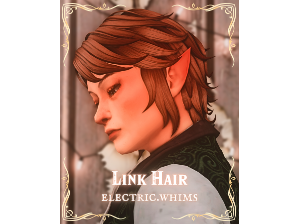 Maxis Match Link Hair by electricwhims - The Sims 4 Custom Content