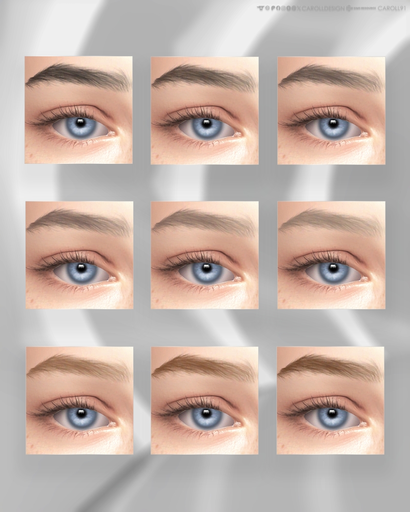 Alpha Adele Brows HQ by carolldesign - The Sims 4 Custom Content