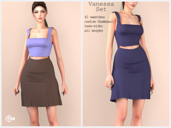 Alpha Vanessa Set by astya96cc - The Sims 4 Custom Content